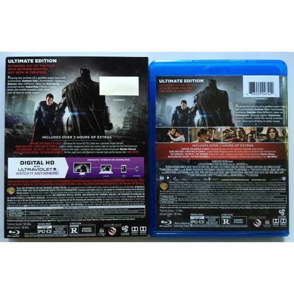 DC BATMAN SUPERMAN DAWN OF JUSTICE BLU RAY dvd movie 3 disc set - Picture 2 of 5